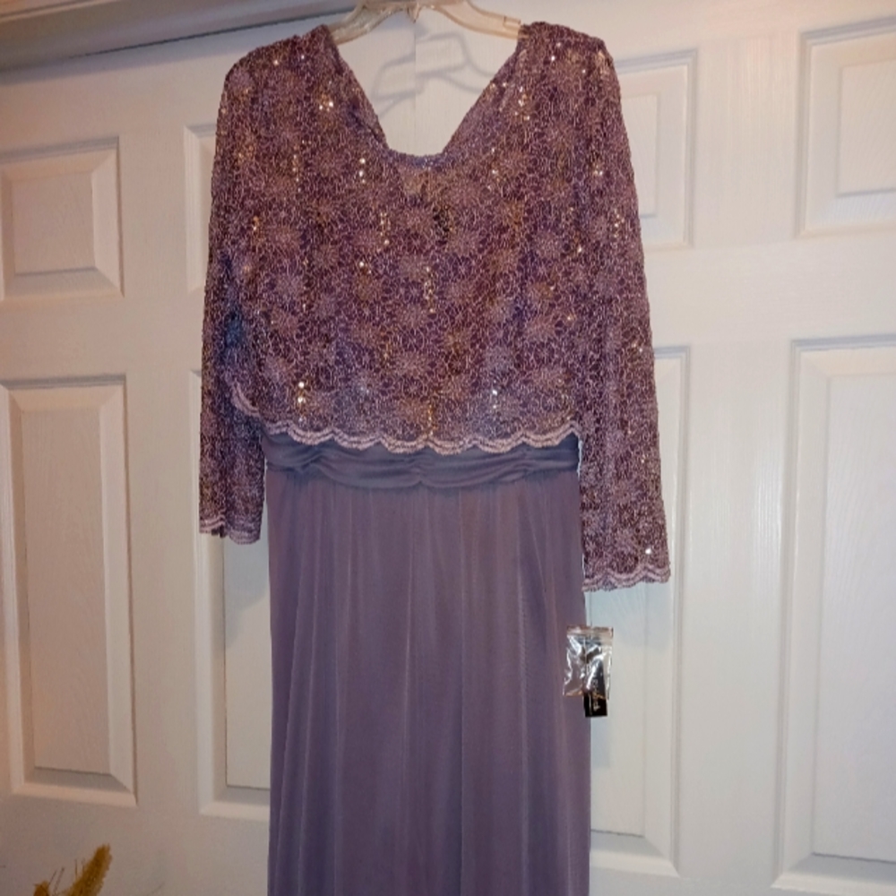 R&M Richards Sequins overlay 16P Lilac